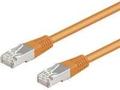 GOOBAY CAT 5e Foldet uskærmet snoet par (F/UTP) 50cm Netværkskabel Orange