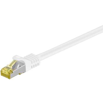 Goobay S/FTP CU Cable Cat7. RJ45 Plug. White. 5.0m Factory Sealed (91095)