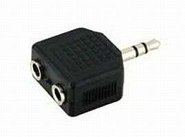 GOOBAY Headphone AUX Adapter, 3.5 mm Jack 1-to-2 (11104)