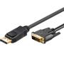 GOOBAY DisplayPort cable 20 pin plug > DVI 24+1 plug  2.0 Meter