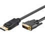GOOBAY 1m DP/DVI DisplayPort Black