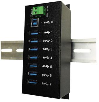 EXSYS EX-1187HMVS,  USB 3.0 (3.1 Gen 1) Type-A, 5000 Mbit/s, Sort, Metal, CE / FCC / RoHS / WEEE, 0 - 55 °C (EX-1187HMVS)