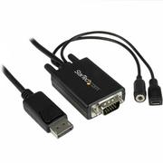 STARTECH 2M DP TO VGA VIDEO ADAPTER CABLE WITH AUDIO 6FT CABL