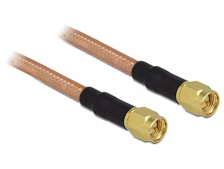 DELOCK Antenna Cable SMA Plug > SMA Plug RG-142 1 m low loss (88895)