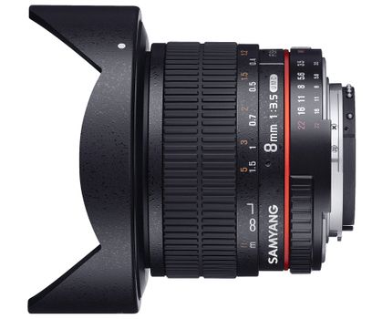SAMYANG 8mm Fisheye f3.5 CSII for Canon Fisheye objektiv, kun for APS-C format (F1121901101)