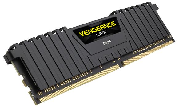 Corsair Vengeance LPX - DDR4 - 16 GB - DIMM 288-pin - 2400 MHz / PC4-19200 - CL16 - 1.2 V - ikke-bufret - ikke-ECC - svart (CMK16GX4M1A2400C16)
