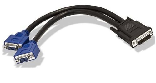 MATROX CAB-L60-2XAF LFH60 to HD15 dual-monitor adapter cable 1 foot (CAB-L60-2XAF)