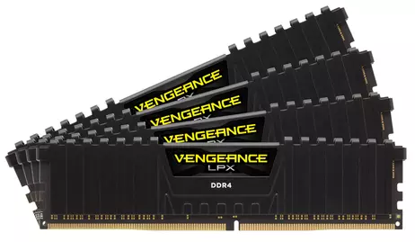 Corsair Vengeance LPX - DDR4 - 16 GB - DIMM 288-pin - 2400 MHz / PC4-19200 - CL16 - 1.2 V - ikke-bufret - ikke-ECC - svart (CMK16GX4M1A2400C16)