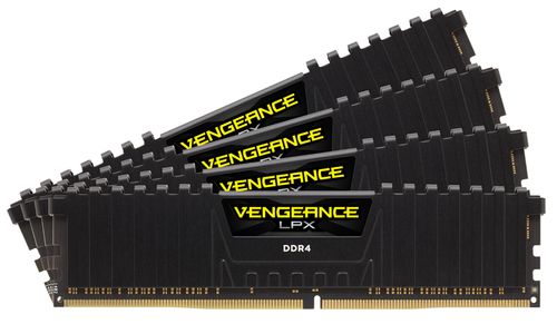 CORSAIR 64GB RAMKit 8x8GB DDR4 4000MHz 8x288Dimm Unbuffered 19-23-23-45 Vengeance LPX Black Heat spreader 1,35V XMP2.0 Airflow incl (CMK64GX4M8X4000C19)