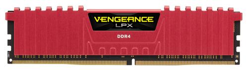 CORSAIR V LPX 8GB DDR4 Red 1x288, 2666MHz, 1.20v (CMK8GX4M1A2666C16R)