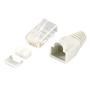 LOGILINK - Plug Connector Cat.6 RJ45 100pcs. set, shielded, grey