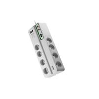 APC SurgeArrest Performance - Surge protector - AC 230 V - 2300 Watt - output connectors: 8 - 3 m cord - Belgium, France - white (PMF83VT-FR)