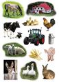 HERMA Etikett dekor gårdsdyr (fp med 3 ark)