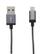 VERBATIM Sync & Charge, Lightning till USB-kabel, 0,3m, svart/grå