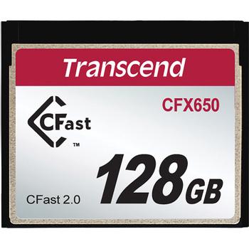 TRANSCEND 128GB CFX650 MEMORY CARD CFAST 2.0 SATA3 TURBO MLC MEM (TS128GCFX650)