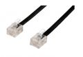 ASSMANN Electronic Digitus UAE Cable RJ11. CU. 4x7x0.12mm. Black 3.0m