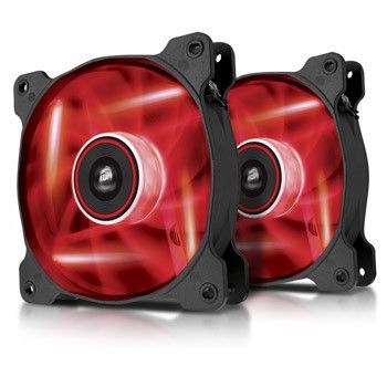 CORSAIR LED Fan AF120-LED Red Dual Pack (CO-9050016-RLED)
