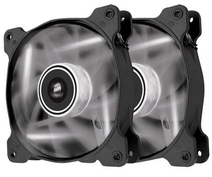 Corsair Air Series LED SP120 High Static Pressure - Kabinettvifte - 120 mm - hvit (en pakke 2) (CO-9050030-WW)