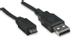 MANHATTAN USB Kabel A -> micro B St/St 0.50m sw