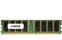 CRUCIAL PC3200 DDR-DIMM 512MB CL3 5ns Unbuffered,  Non-parity,  2.5V, 64Meg x 64 (CT6464Z40B)
