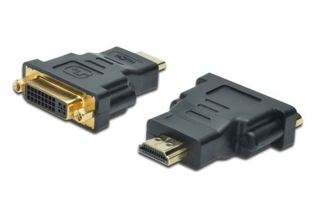 ASSMANN Electronic DVI-Digital Monitoradapter,  DVI hun : HDMI 19 pin han (AK-330505-000-S)