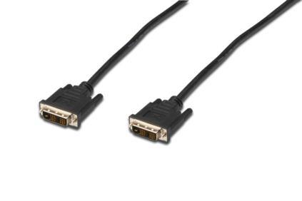 ASSMANN Electronic Digitus DVI-D 18+1 Ferrite Core Single Link Cable, Black 2m (AK-320100-020-S)