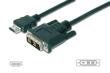 ASSMANN by Digitus Digitus HDMI Cable Type A-DVI(18+1). M/M. 2.0m (AK-330300-020-S)
