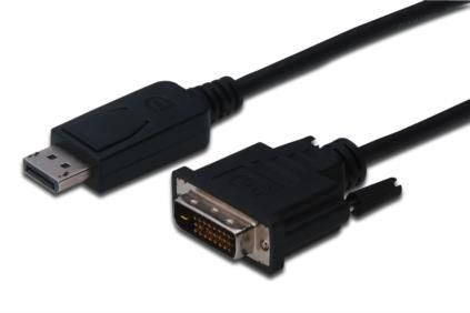 ASSMANN Electronic DisplayPort Adapter Cable DP-DVI (24+1). M/M. 2.0m Factory Sealed (AK-340306-020-S)