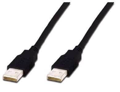 ASSMANN by Digitus Digitus USB2.0 Cable Type A. M/M. Black. 1.0m (AK-300101-010-S)