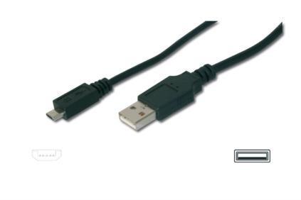 ASSMANN Electronic Digitus USB2.0 Cable Type A-Micro B. M/M. 1.8m (AK-300110-018-S)