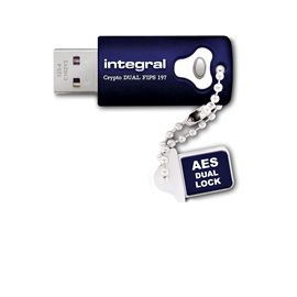 INTEGRAL USB-Stick  64GB Integral DUAL encrypter FIPS 197   USB 3.0 (INFD64GCRYDL3.0197)