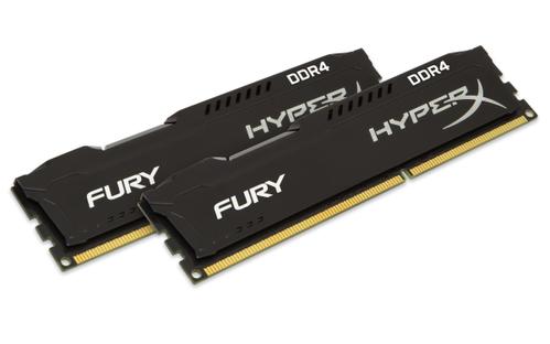 KINGSTON HyperX FURY Memory Black - 8GB Kit (2x4GB) - DDR4 2400MHz CL15 DIMM (HX424C15FBK2/8)