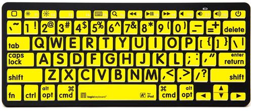 LOGICKEYBOARD XLPrint BT B/Y SE Mac Bluetooth Mini (LKB-LPBY-BTON-SE)