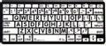 LOGICKEYBOARD XLPrint BT B/W SE Mac Bluetooth Mini