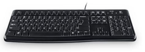 LOGITECH Bundle K120 keyboard corded (PAN) + FELLOWES MOUSE PAD BLACK (920-002822+29704)