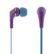 STREETZ in-ear hörlurar med mikrofon, svarsknapp, 1,2m kabel, lila/blå