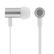 STREETZ in-ear hörlurar med mikrofon, svarsknapp, IP67, 1,2m, vit
