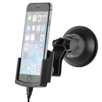 KRAM TELECOM Fix2Car Active Holder w/suction cup For Apple iPhone 6 With datacable and usb carcharger Including Griffin datacable (60261)