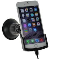 KRAM TELECOM Fix2Car Active Holder w/suction cup For Apple iPhone 6 Plus With datacable and usb carcharger Including Griffin datacable (60271)