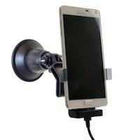 KRAM TELECOM Fix2Car Active Holder w/ suctioncup For Samsung Galaxy Note 4 With USB cable and 2,1amp charger Fits with and without cover (64268)