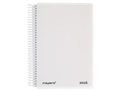 Mayland Spiralkalender 2100 1 dag PP hvid 12x17cm