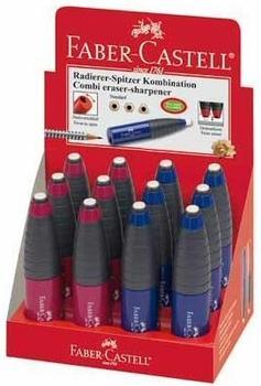 FABER-CASTELL Radierer Spitzer Kombi brombeer-blau (184401)
