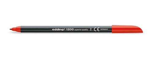 EDDING 1200, Rød, Sort, Rød, Plastik (4-1200002)
