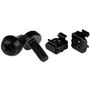 STARTECH "M6 x 12mm - Screws and Cage Nuts - 100 Pack, Black"