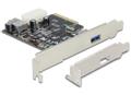 DELOCK PCI-Express x4 kort, 2xUSB 3.1 Typ A ho(int/ext), gen 2