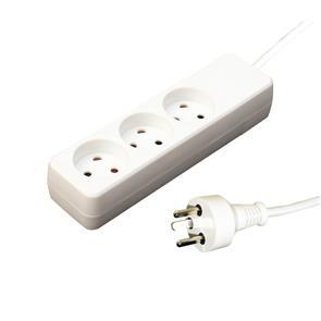 RETEX Garbot Plast Power Strip 3-way K Outlet. White (24155119-7E)