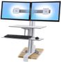 ERGOTRON WORKSURFACE & LARGE KYBD TRAY DUAL SIT-STAND BRIGHT WHITE ACCS