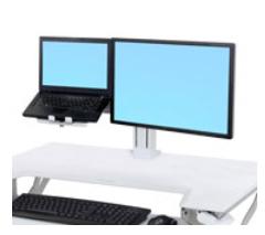 ERGOTRON n WorkFit - Cart upgrade kit for LCD display / notebook - steel - white - screen size: 24" (97-933-062)