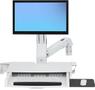 ERGOTRON STYLEVIEW SIT-STAND COMBO ARM WORKSURFACE BRIGHT WHITE CRTS