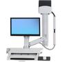 ERGOTRON STYLEVIEW SIT-STAND COMBO SYST WORKSURFACE BRIGHT WHITE CRTS